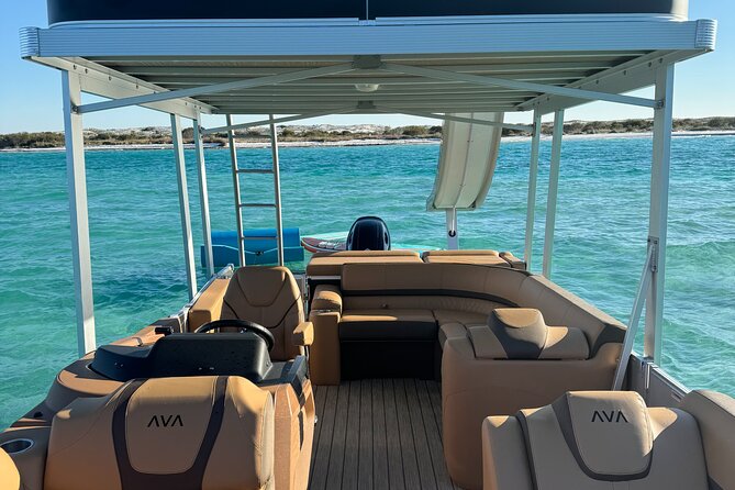 Private Crab Island Luxury Slide Pontoon Charter - The Luxury Double-Decker Pontoon with Water Amenities