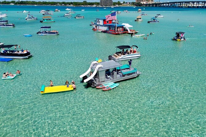Private Crab Island Slide Pontoon Charter w/Restroom (Up to 12) - What Sets the Crab Island Slide Pontoon Apart