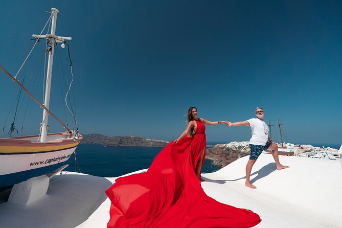 Private Flying Dress Photoshoot in Santorini - What’s Included in Your Photoshoot Package