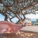 Private Flying Dress Photoshoot in Sorrento - Iconic Locations: Chiostro di San Francesco and Villa Comunale