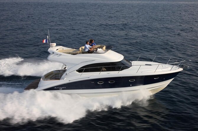 Private Luxury Motor Boat 6 & 8 Hour Full Day Charter - Cruising in Comfort on the Modern, Sleek Vessel