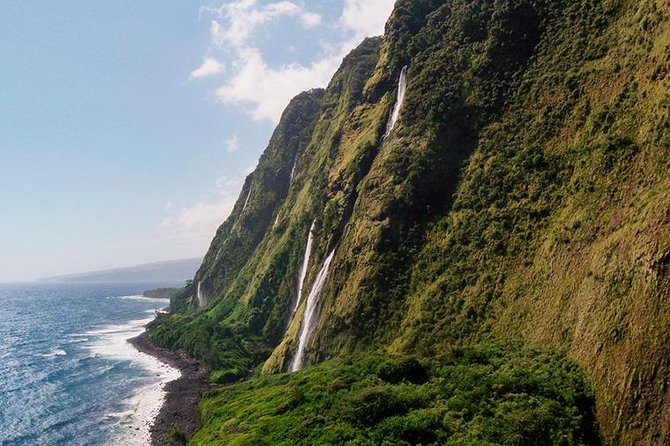 Private Magical Waterfall Tour - Flight Over Lava Flows and Coastal Beaches