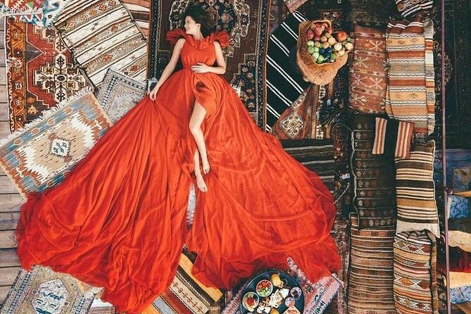 Private Romantic Photoshoot in Cappadocia with Balloon View - Stunning Hotel Terrace with Balloon Views