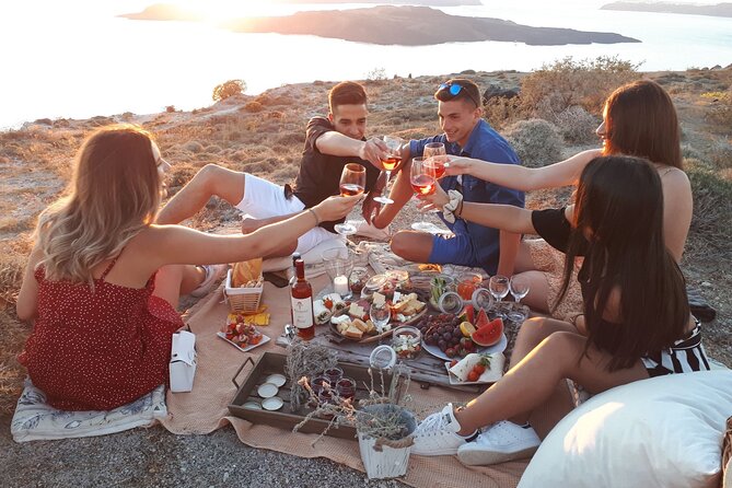 Private Santorini Sunset Picnic Experience - The Delicious Greek Food Spread
