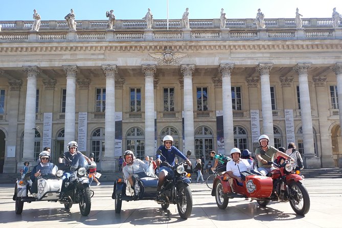 Private Tour of Bordeaux in a Sidecar 1h30 - The Convenience of Hotel Pickup and Drop-off in Bordeaux