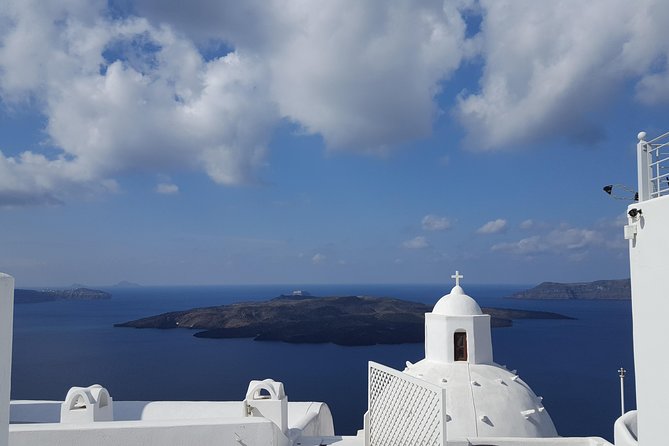Private Tour Santorini best Attractions - The Monastery of Prophet Ilias at the Highest Point