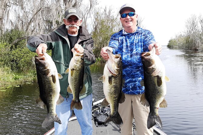 Private Trophy Bass Harris Chain of Lakes Fishing Charter - Starting Point: Buzzard Beach Boat Ramp