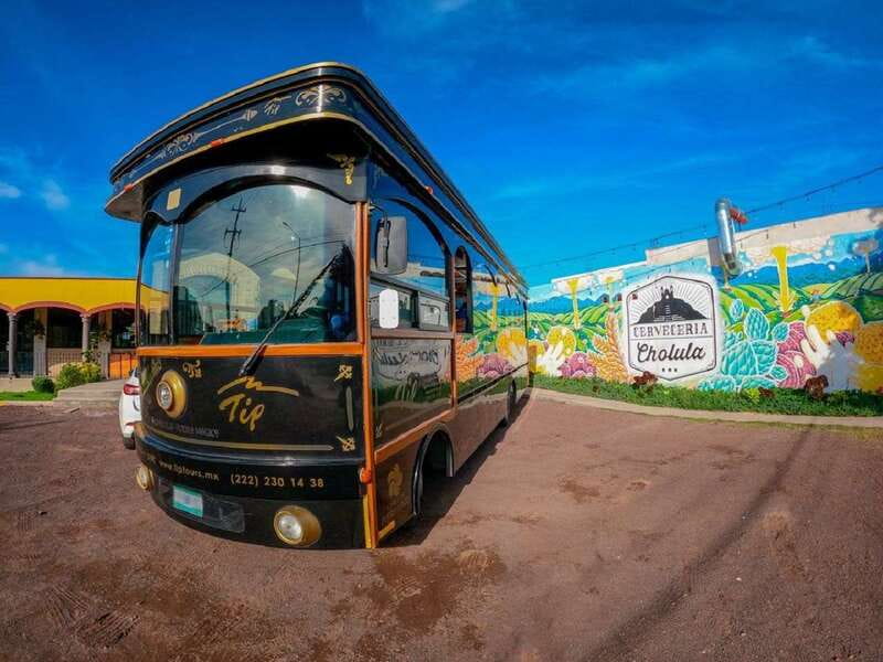 Puebla: Cholula Craft Beer Tour by Tram - The Tram Experience in Cholula Magical Town