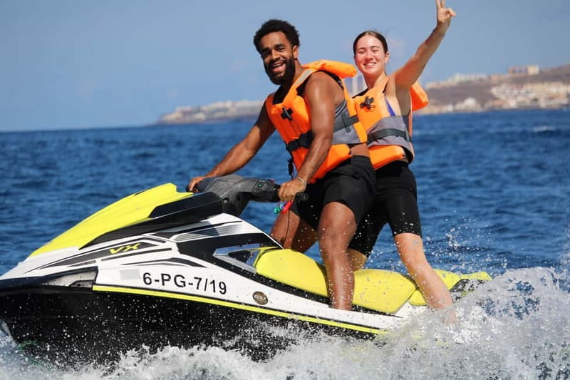Puerto Colón: Tenerife Coast Jet Ski Tour with Photos - The Route: Exploring Costa Adeje and Secret Beaches