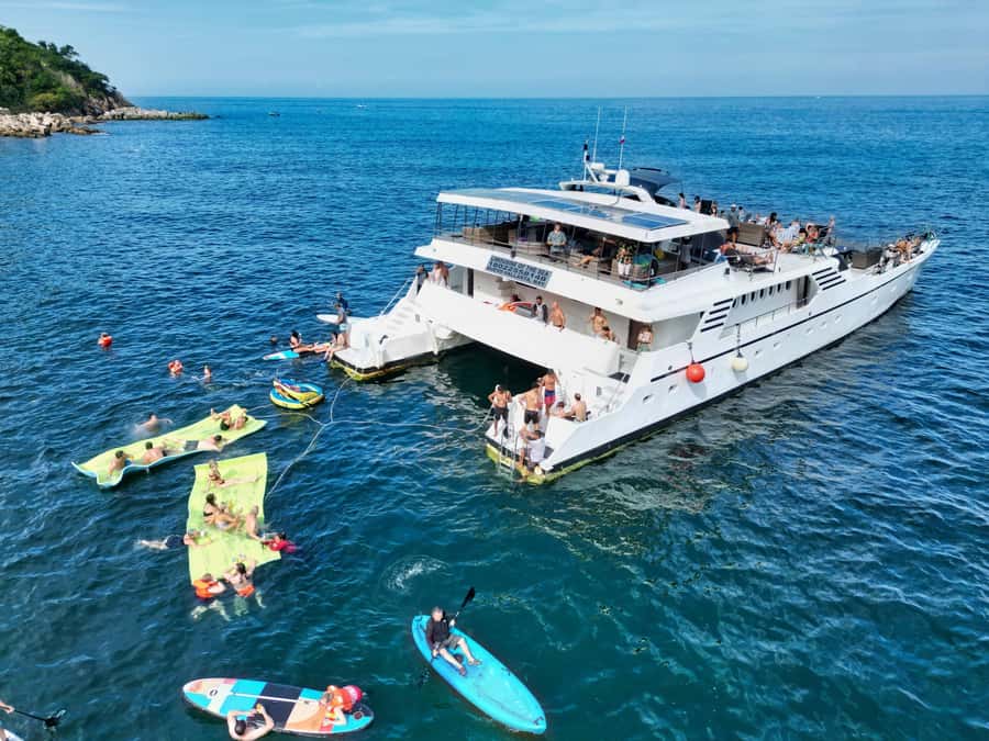Puerto Vallarta: Private Mega Yacht Limousine of the Sea 1 - Starting Point and Pickup Options in Puerto Vallarta