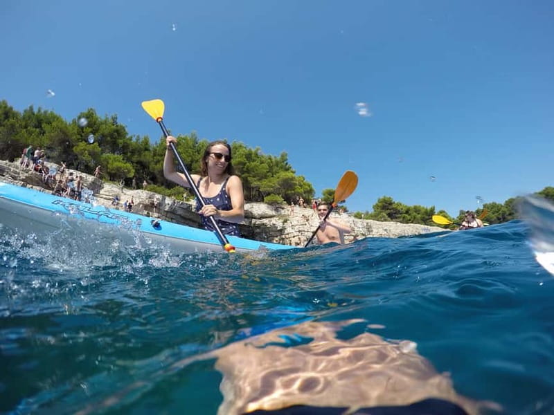 Pula: Muzil Canyon Kayak Tour, Snorkeling and Cliff Jumping - The Starting Point at Valovine Beach