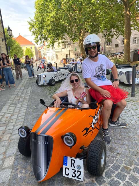 Regensburg: Bachelor Party Special approx. 2 hours - The Unique Appeal of Mini Hot Rods in Regensburg