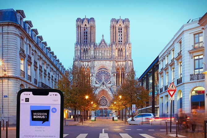 Reims Challenges EVG EVJF City Challenge team - Starting at the Heart of Reims at Place Royale