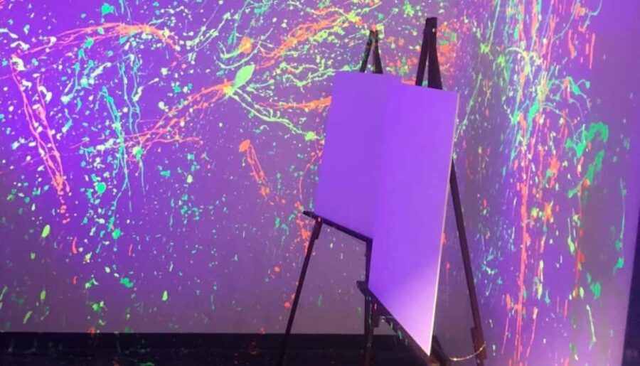 Reno: Splatter Paint Room Experience - The Neon Lights Experience: Glow-in-the-Dark Art Fun