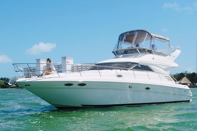 Rent a Private 46ft Yacht in Cancun - The Yacht: Spacious, Well-Maintained, and Fully Decorated