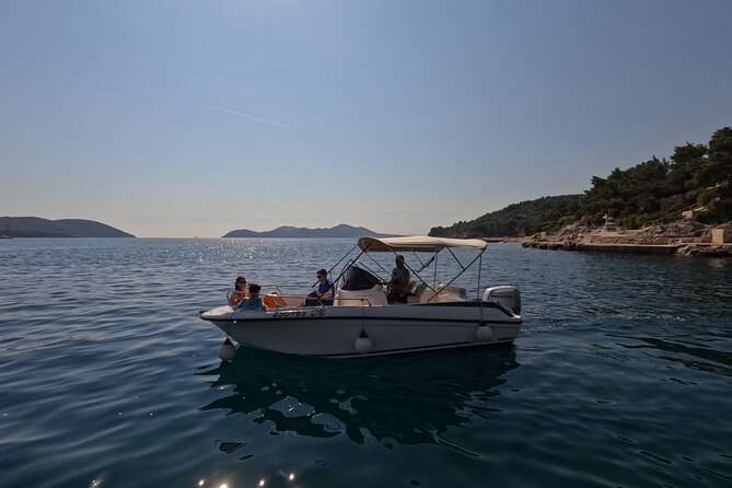 Rent a speedboat without skipper - discover beauties by yourself - Visiting Kolocep Island’s Caves and Snorkeling Opportunities