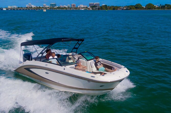 Rent the best boat in town | up to 10 people - The Boat: A Modern 29-Foot Searay