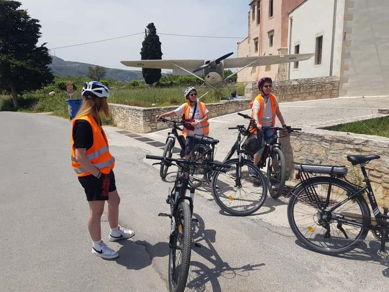 Rethymno: Guided e-Bike Tour on Mili Gorge and soft drinks - Riding an e-bike through Mili Gorge