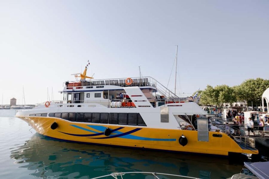 Rhodes: Boat Trip to Symi - Panormitis & St. George Bay - The Luxurious Diamond Cruiser: Modern Comfort at Sea