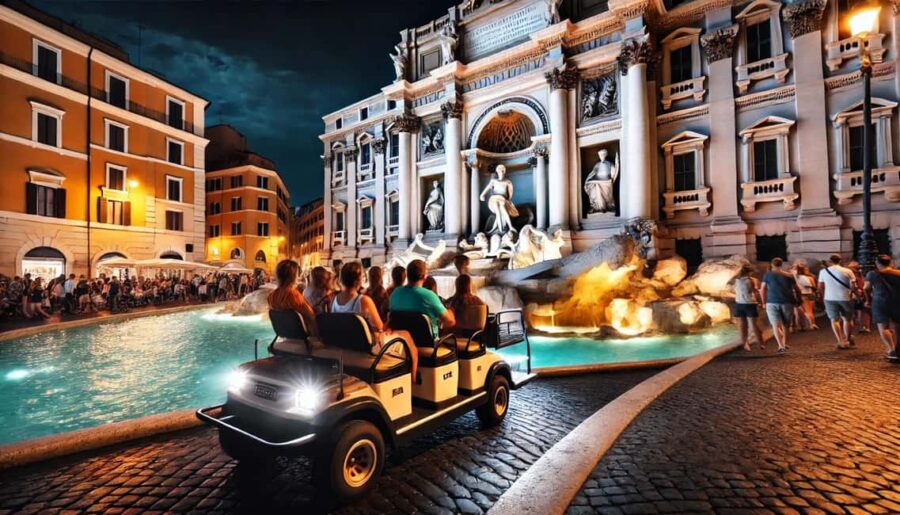 Roma: Golf Cart Night Pick up Tour - Cruising Past Rome’s Most Famous Landmarks