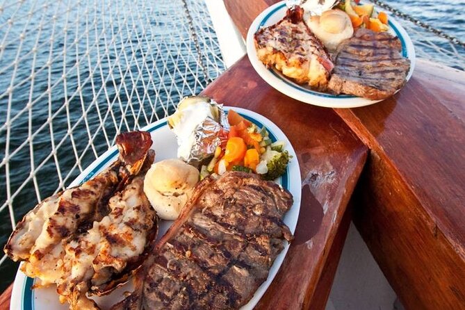 Romantic Dinner in the Spanish Galeon with Sax in Cancun. Lobster & Beef menu. - Savor a Gourmet Dinner with Seafood, Beef, or Vegetarian Options