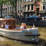 Romantic Private Boat Tour Amsterdam 90min incl welcome drink - The Route: From the Lighted Skinny Bridge to Amstel River