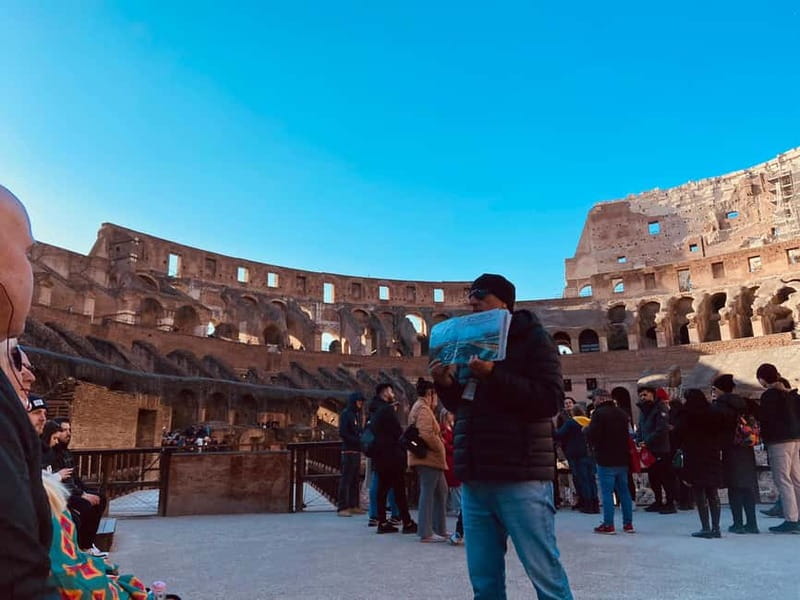 Rome at Sunset: Colosseum, Forum & Trevi Fountain Tour - Inside the Colosseum’s Arena Floor