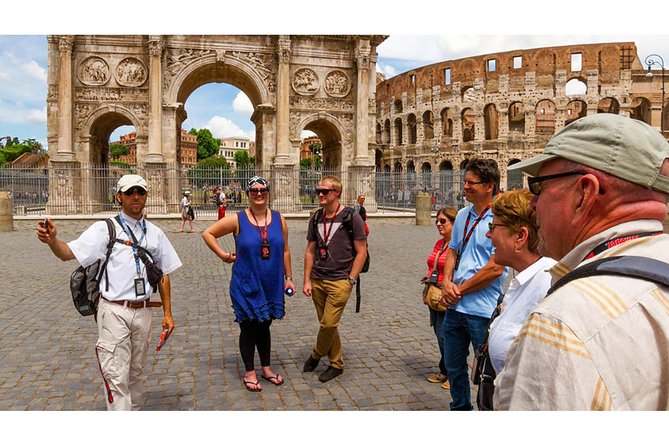 Rome Colosseum Tour, Palatine Hill and Roman Forum in English - Walking Through the Roman Forum from Capitoline Hill
