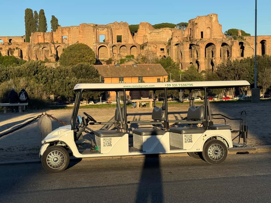 Rome: Exclusive 3Hour Golf Cart Tour with Local Food Tasting - Starting Point and Pickup Options at Romes Heart