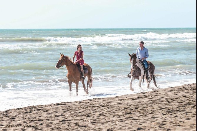 Rome: Horseback Riding on the Beach with aperitif - The Scenic Trail Through Roman Ruins and Pinewood Forests