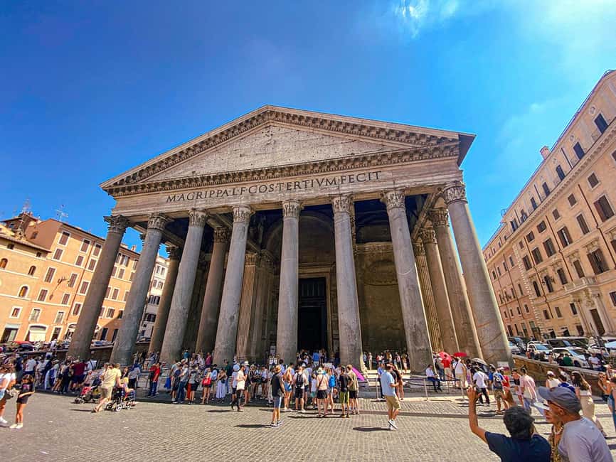 Rome: Pantheon Entry with Audio Guide & Hop-on Hop-off Tour - Starting at the Big Bus Stop or Shop