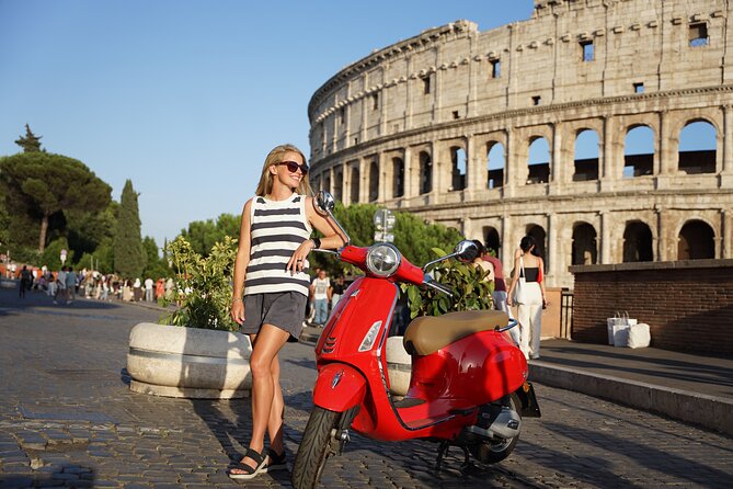 Rome Vespa Tour with Tiramisu - Panoramic Views from Giardino degli Aranci