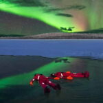 Rovaniemi: Ice Floating in Forest Lake with Aurora Borealis - Meeting Point and Pickup in Rovaniemi