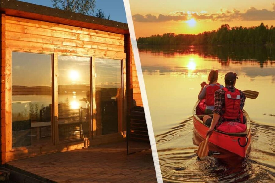 Rovaniemi: Relaxing Canoe Trip & Panoramic Sauna Experience - Canoeing on the Quiet Waters of Lapland
