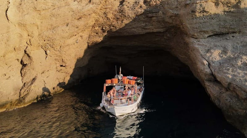 San Antonio: Cala Bassa, Cala Conta and Cave Boat Trip - Water Activities and Water Toys for All Levels