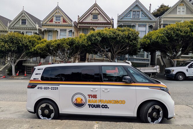 San Francisco City Tour in New EV Volkswagen Van - Iconic Landmarks: Palace of Fine Arts and Golden Gate Bridge