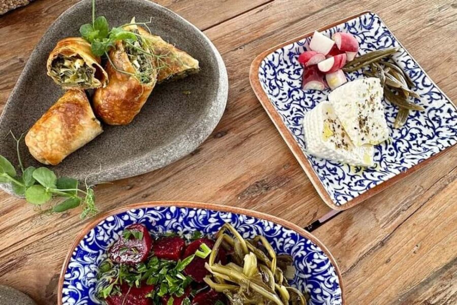 Santorini: Farm Visit With Lunch and Village Tour - Savoring a Greek Meze Meal with Fresh, Homegrown Ingredients