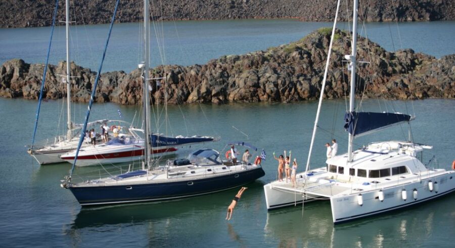 Santorini: Private Sailing Yacht Cruise with Meal & Drinks - Starting from Your Hotel to the Marina