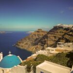 Santorini: Private Sunset Tour with Picnic & Transfer - Admiring Firostefani’s Iconic Blue Dome and Panoramic Views