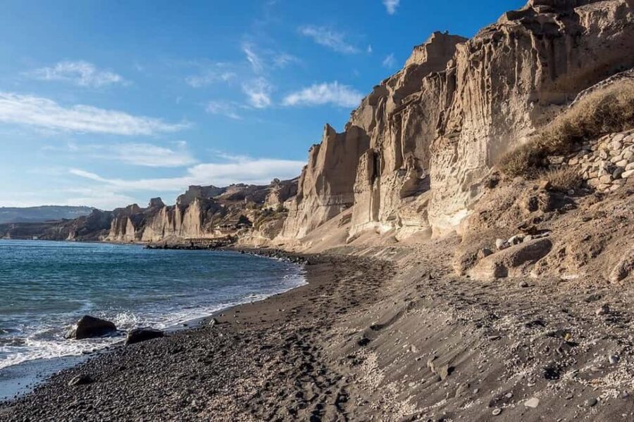 Santorini: Red Beach, Black Sand Beach w/ Lunch and Sunbeds - From Pickup to Beach Visits: Convenient and Comfortable Transport