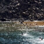 Santorini - Volcano and Hot springs - Swimming and Relaxing at the Hot Springs