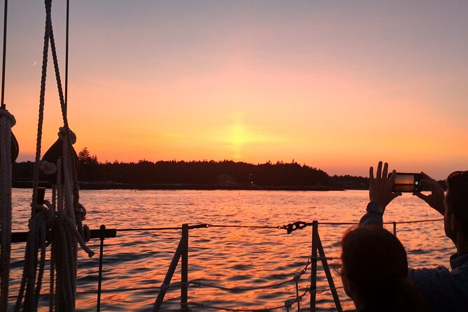Schooner Eastwind Sunset Sail to see the Maine Coastline - Starting Point in Boothbay Harbor’s Historic Waterfront