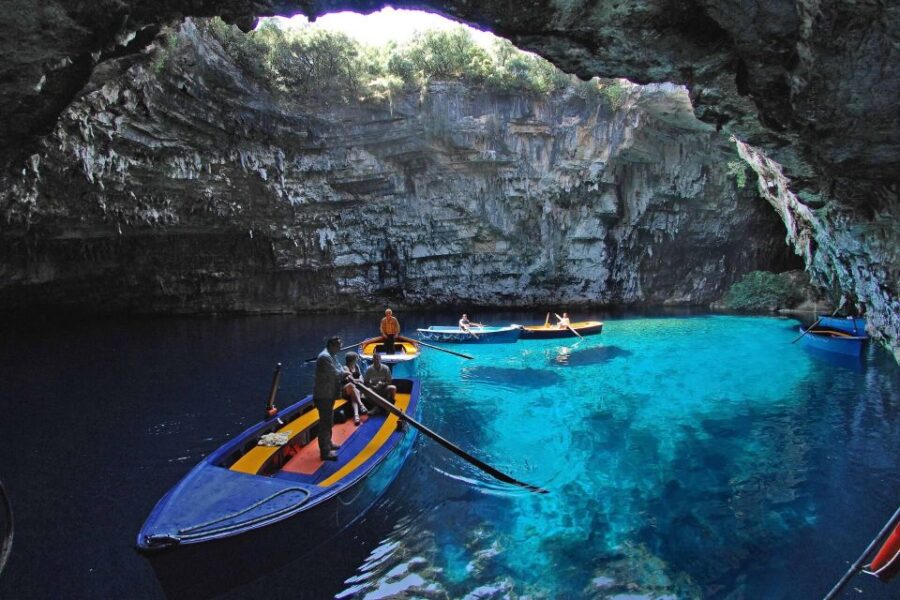 Shorex: Melissani Cave and Myrtos Beach Swim stop - Scenic Drive to Kefalonias Top Sights