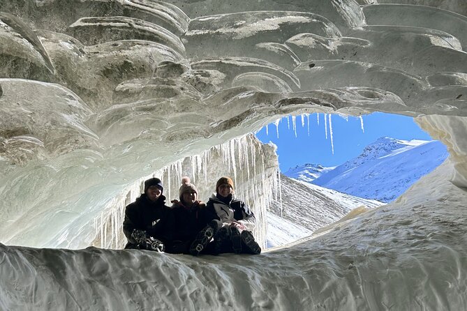 Snowshoe Hike to Castner Glacier Ice Cave - Gear Up at the Trailhead Before the Glacier Hike