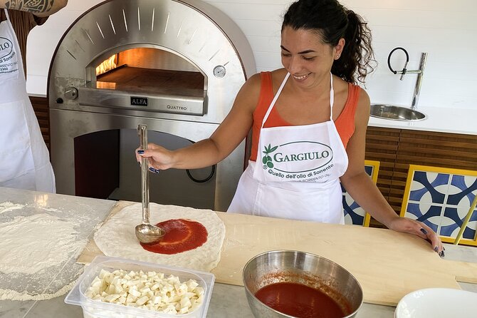 Sorrento Pizza School Activity in Italy - Convenient Pickup at Frantoio Gargiulo in SantAgnello
