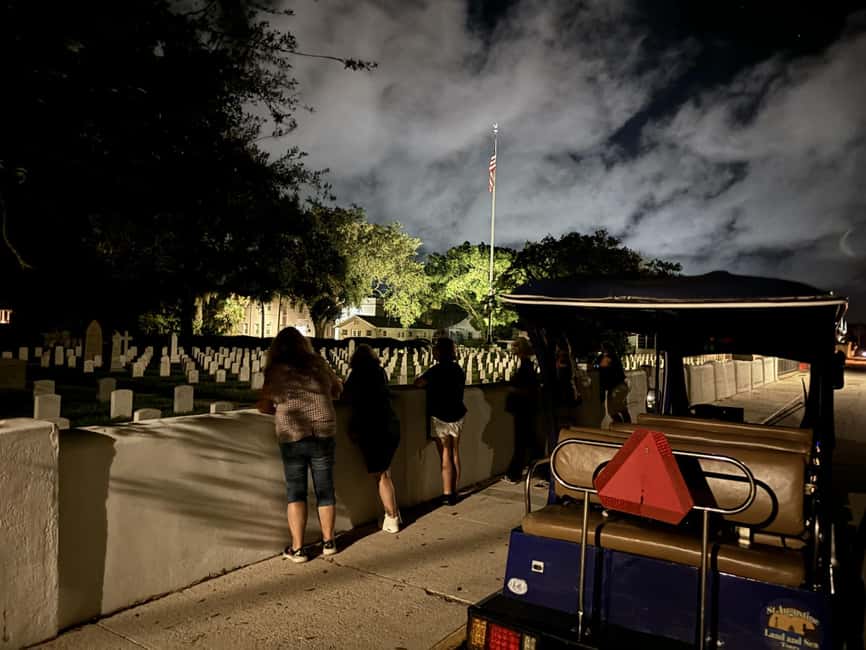 St Augustine: Riding with the Ghosts Golf Cart Tour - Visiting Haunted Landmarks: From Cemeteries to Historic Hotels