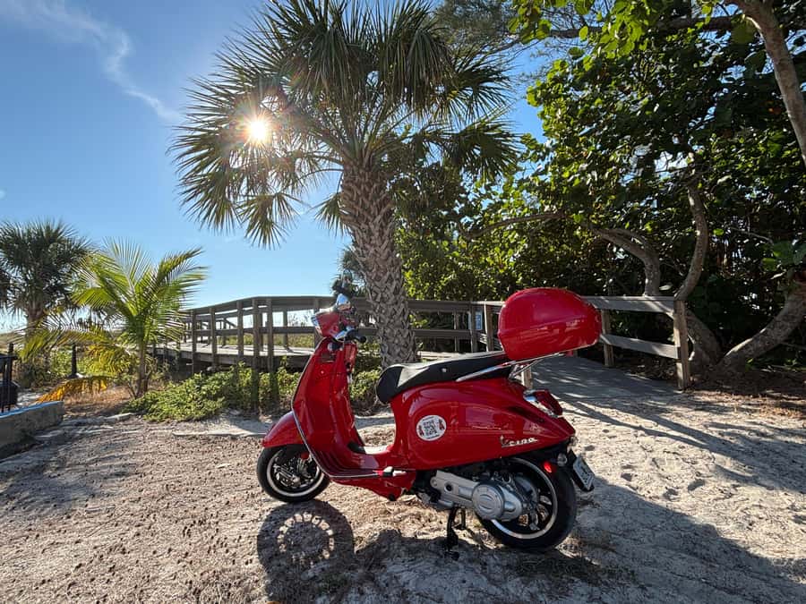 St. Petersburg: Guided Vespa Beach Tour With Curated Stops - Navigating Treasure Island and Madeira Beach