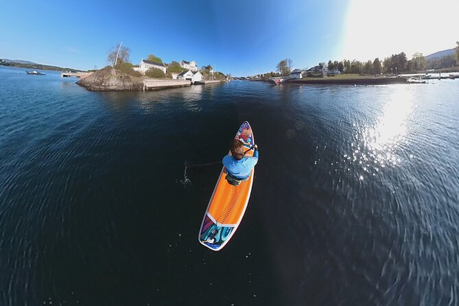 Stand up paddleboard adventure in Leangbukta - Meeting the Guide at Leangbukta Harbour