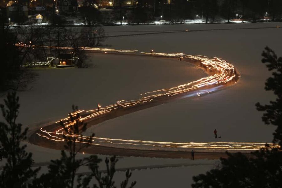 Stockholm: Ice Skating with fire & chance of Northern Lights - Meeting Point and Accessibility Near Stockholm