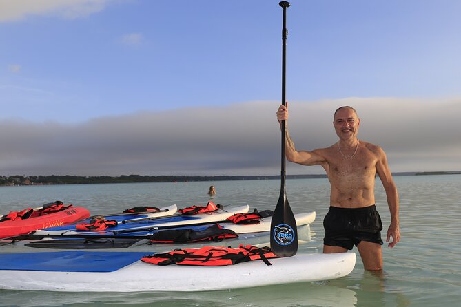 Sunrise Paddle Quest: Embrace the Dawn on Bacalar's Waters - Paddleboarding Across Bacalar Lagoon and the Black Cenote